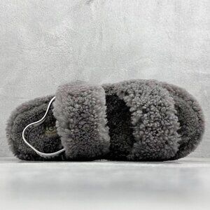 UGG Grey Plush Slippers
